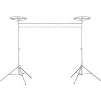 

Odyssey Innovative Designs Luxe Series 10' Halo Mobile Pack Lighting Truss System with Fixed Halos and Carrying Bags, White