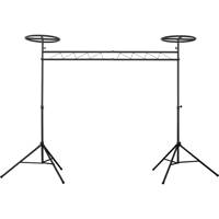 

Odyssey Innovative Designs 10' Halo Mobile Pack Lighting Truss System with Fixed Halos and Carrying Bags, Black
