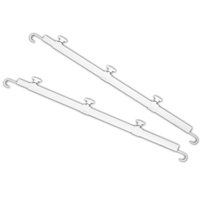 

Odyssey Innovative Designs Nexus DJ Truss Multi-Bracket for Most Small To Medium Size Lcd Monitors, 2 Set, White