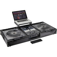 

Odyssey Innovative Designs Black Label Low Profile Glide Style Series DJ Coffin with Wheels for Rane Seventy-Two Mixer and Two Rane Twelve Controllers