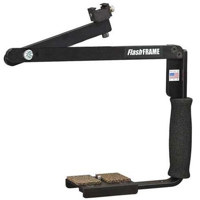

Omega FlashFlip VF Flash Bracket with Platform for 35mm, Medium Format, Digital, or Pro Digital SLR Cameras & Shoe Mount Type Flashes.
