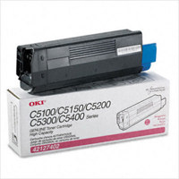 

OKI Data 42127402 Magenta Toner Hi-Capacity Type C6 Cartridge for C5100n/C5150n/C5200n/C5300n/C5400 Series Printers