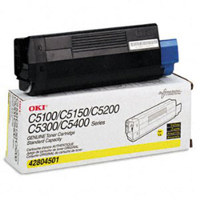 

OKI Data 42804501 Yellow Toner Standard-Capacity Type C6 Cartridge for C5150/C5100/C5200/C5300/C5400 Series Printers