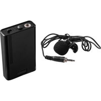 

Oklahoma Sound LWM-6 Wireless Bodypack Transmitter and Tie-Clip/Lavalier Microphone for Lecterns, Black