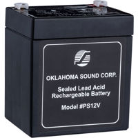 

Oklahoma Sound Power Sonic 12V 5A Rechargeable Battery with Cable