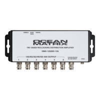 

Ocean Matrix 12G-SDI UHD Reclocking 1x6 Distribution Amplifier