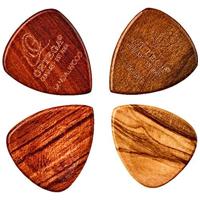 

Ortega Guitars Curved Wooden Picks for Ukulele and Guitar, Natural, 4-Pack