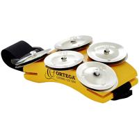 

Ortega Guitars Percussion Series Singer/Songwriter Foot Tambourine, Orange