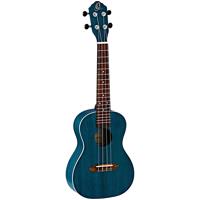 

Ortega Guitars RUOCEAN Earth Series Concert Sized Acoustic Ukulele, See Thru Blue