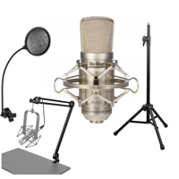 

On-Stage AS800 Large-Diaphragm FET Condenser Microphone - Bundle With H&A Reflection Filter Tripod Mic Stand, H&A Broadcast Arm with Internal Springs and XLR Cable, H&A Pop Filter with Gooseneck