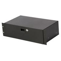 

On-Stage RDLS3000 3U Shallow-Depth Locking Rack Drawer, Black