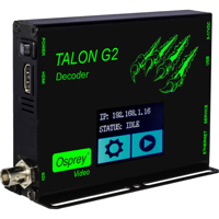 

Osprey Video Talon G2 H.264 Video Hardware Decoder with SDI/HDMI Outputs and LCD Display