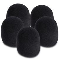 

On-Stage ASWS58 Foam Windscreen for Handheld Microphones, 5 Pack, Black