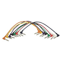 

On-Stage PC18-17TRS-R Right-Angle Patch Cables, TRS-TRS, 8 Pack