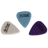 

On-Stage UPK300 Felt Picks for Ukulele, Bass And Other Stringed Instruments, 3 Pack