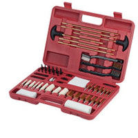 

Outers 62-Piece Universal Blow-Molded Gun Care Kit, Includes Plastic Storage Case, Solid Brass Rods, 14 Bronze Brushes, 9 Mops, 13 Spear Pointed Jags