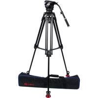 

OZEN 10AL2S Tripod System Includes 100mm Aluminum Tripod, AGILE 10S Fluid Head and S-LOC Mounting Plates, 26 lb Payload