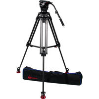

OZEN 10CF2S Tripod System Includes 100mm CF Tripod, AGILE 10S Fluid Head and S-LOC Mounting Plates, 26 lb Payload