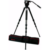 

OZEN 10CF3S Tripod System Includes 100mm CF Tripod, AGILE 10s Fluid Head and S-LOC Mounting Plates, 26 lb Payload