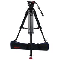 

OZEN 15AL2 Tripod System Includes 100mm Aluminum Tripod, AGILE 15 Fluid Head and E-Z LOAD Mounting Plates, 35.2 lb Payload