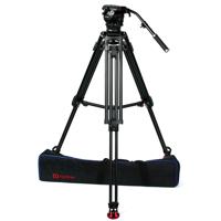 

OZEN 15AL2S Tripod System Includes 100mm Aluminum Tripod, AGILE 15S Fluid Head and S-LOC Mounting Plates, 35.2 lb Payload