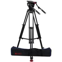 

OZEN 20AL1HD Tripod System Includes 100mm AL HD Tripod, AGILE 20 Fluid Head and E-Z LOAD Mounting Plate, 61.6 lb Payload