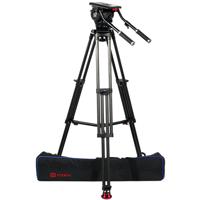 

OZEN 20CF1HD Tripod System Includes 100mm CF HD Tripod, AGILE 20 Fluid Head and E-Z LOAD Mounting Plate, 61.6 lb Payload