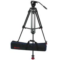 

OZEN 6AL2HDS Tripod System Includes 75mm AL HD Tripod, AGILE 6S Fluid Head and S-LOC Mounting Plate, 17.6 lb Payload