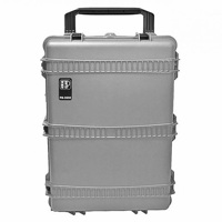 

Porta Brace PB-2850E Wheeled Hard Case without Foam, Silver Platinum