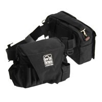 

Porta Brace BP-3B Black Waist Belt Production Pack with Two Cargo Pouches.