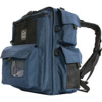 

Porta Brace BK-1NQS-M4 Video Backpack Camera Case with Quick Slick for JVC GY-HM100, Sony DSR-PD150 & Sony DSR-PD170 - Signature Blue