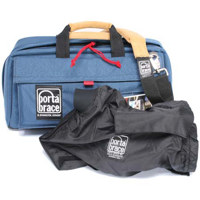 

Porta Brace CS-DV3U Blue Mini DV Camera Case with Universal Cradle & QSM4 Quick Slick Mini Large Rain Protector