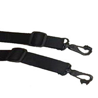 

Porta Brace Black Flex Camera Strap, Medium Duty Neckstrap for Still & Video Cameras with CamC Clips