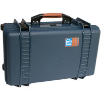 

Porta Brace "Safeguard" Waterproof Medium Field Production Vault, Camcorder Hard Case with Interior "Diced" Foam & Wheels - Color Blue