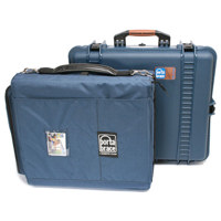 

Porta Brace "Safeguard" Waterproof XL eXtra Large Field Production Vault Performance Hard Case with Removable Interior Soft Carrying Case - Color Blue