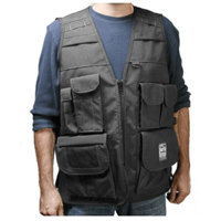 

Porta Brace Deluxe Video Vest with Weather Hood, for ENG and EFP Photographers, Medium 38-40", Blue.