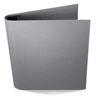 

Paolo Cardelli Arezzo Rete Collection, 1" D-Ring Binder Portrait, 200 Sheet Capacity, Light Gray