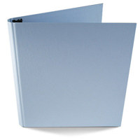 

Paolo Cardelli Firenze Astroi Collection, 1/2" O-Ring Binder Portait , Hold Letter Size 8.5x11" Sheets, Color: Sky Blue.