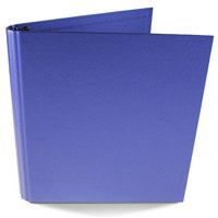 

Paolo Cardelli Imperia Blando Collection, 1/2" 0-Ring Binder Portait , Hold Letter Size 8.5x11" Sheets, Color: Royal Blue.