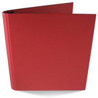 

Paolo Cardelli Imperia Blando Collection, 1/2" 0-Ring Binder Portait , Hold Letter Size 8.5x11" Sheets, Color: Hot Red.