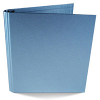 

Paolo Cardelli Milazzo Barolo Collection, 1/2" O-Ring Binder Portait , Hold Letter Size 8.5x11" Sheets, Color: Sky Blue.
