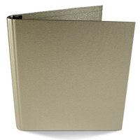 

Paolo Cardelli Milazzo Barolo Collection, 1" D-Ring Binder Portait , Hold Letter Size 8.5x11" Sheets, Color: Platinum.