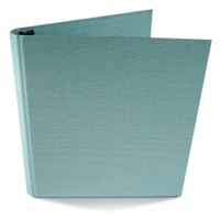 

Paolo Cardelli Palermo Guanti Collection, 1/2" D-Ring Binder Portait, Hold 5.5x8.5" Sheets, Color: Turquoise