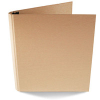 

Paolo Cardelli Palermo Guanti Collection, 1/2" O-Ring Binder Portait, Hold Letter Size 8.5x11" Sheets, Color: Beige