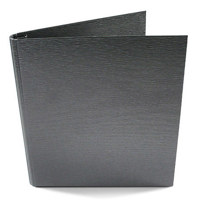 

Paolo Cardelli Palermo Guanti Collection, 1/2" O-Ring Binder Portait, Hold Letter Size 8.5x11" Sheets, Color: Dark Grey