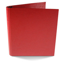 

Paolo Cardelli Palermo Guanti Collection, 1/2" O-Ring Binder Portait, Hold Letter Size 8.5x11" Sheets, Color: Red