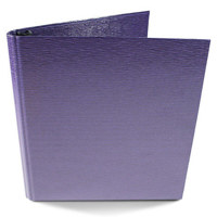 

Paolo Cardelli Palermo Guanti Collection, 1/2" O-Ring Binder Portait, Hold Letter Size 8.5x11" Sheets, Color: Purple
