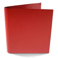 

Paolo Cardelli Palermo Guanti Collection, 3" D-Ring Binder Portait, Hold Letter Size 8.5x11" Sheets, Color: Red