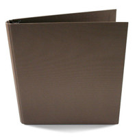 

Paolo Cardelli Sorrento Venti Collection, 1/2" O-Ring Binder Portait , Hold Letter Size 8.5x11" Sheets, Color: Dark Brown