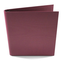 

Paolo Cardelli Sorrento Venti Collection, 1/2" O-Ring Binder Portait , Hold Letter Size 8.5x11" Sheets, Color: Light Burgundy